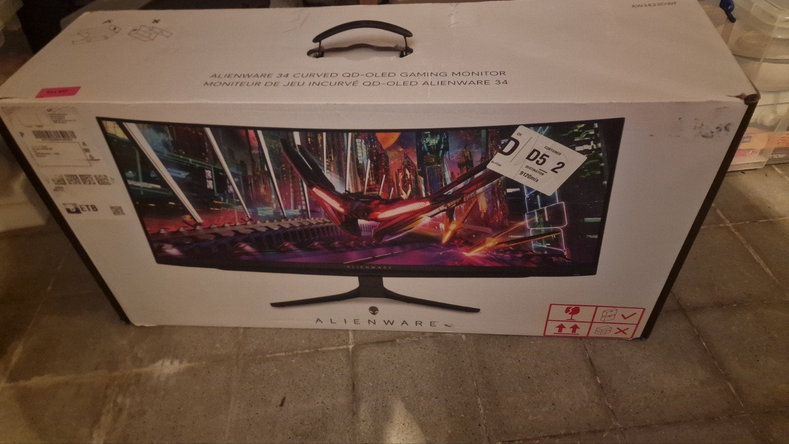 Alienware AW3423DWF 34' QD-OLED Gaming monitor, Computers en Software, Monitoren, Gaming, Alienware, Zo goed als nieuw, Overige typen