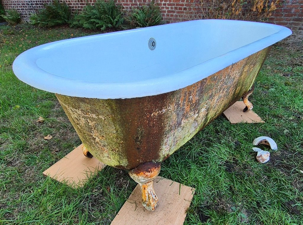 Baignoire fonte année 20, type Jacob Delafon, Enlèvement, Utilisé, Avec baignoire