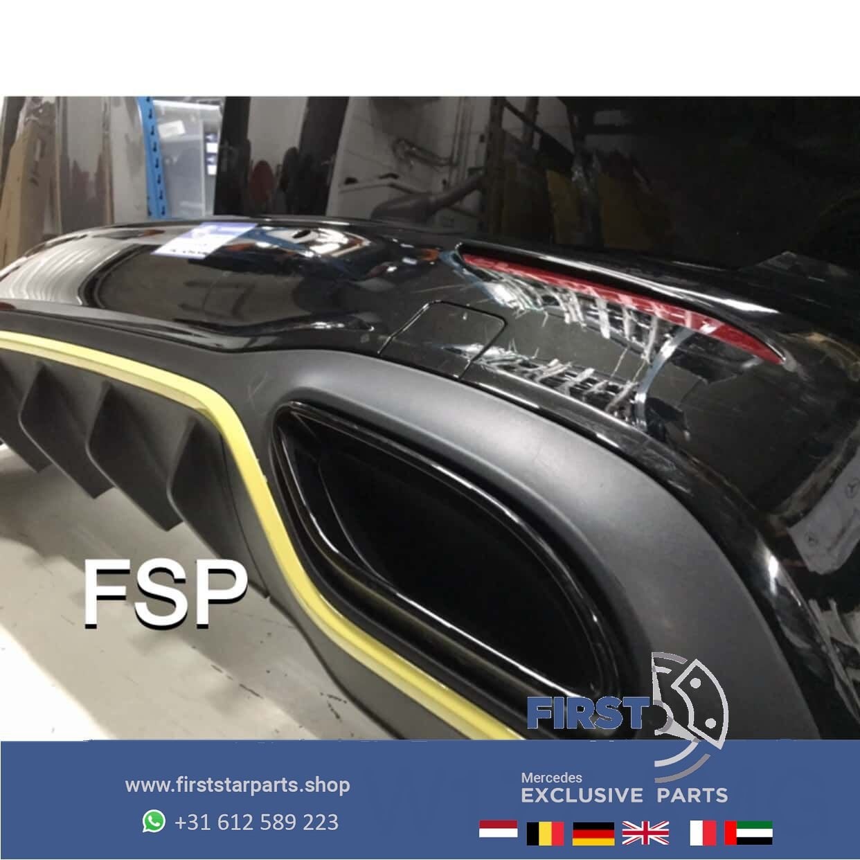 W177 AMG ACHTERBUMPER COMPLEET MET EDITION 1 DIFFUSER 2020 M, Auto-onderdelen, Carrosserie, Bumper, Mercedes-Benz, Achter, Gebruikt
