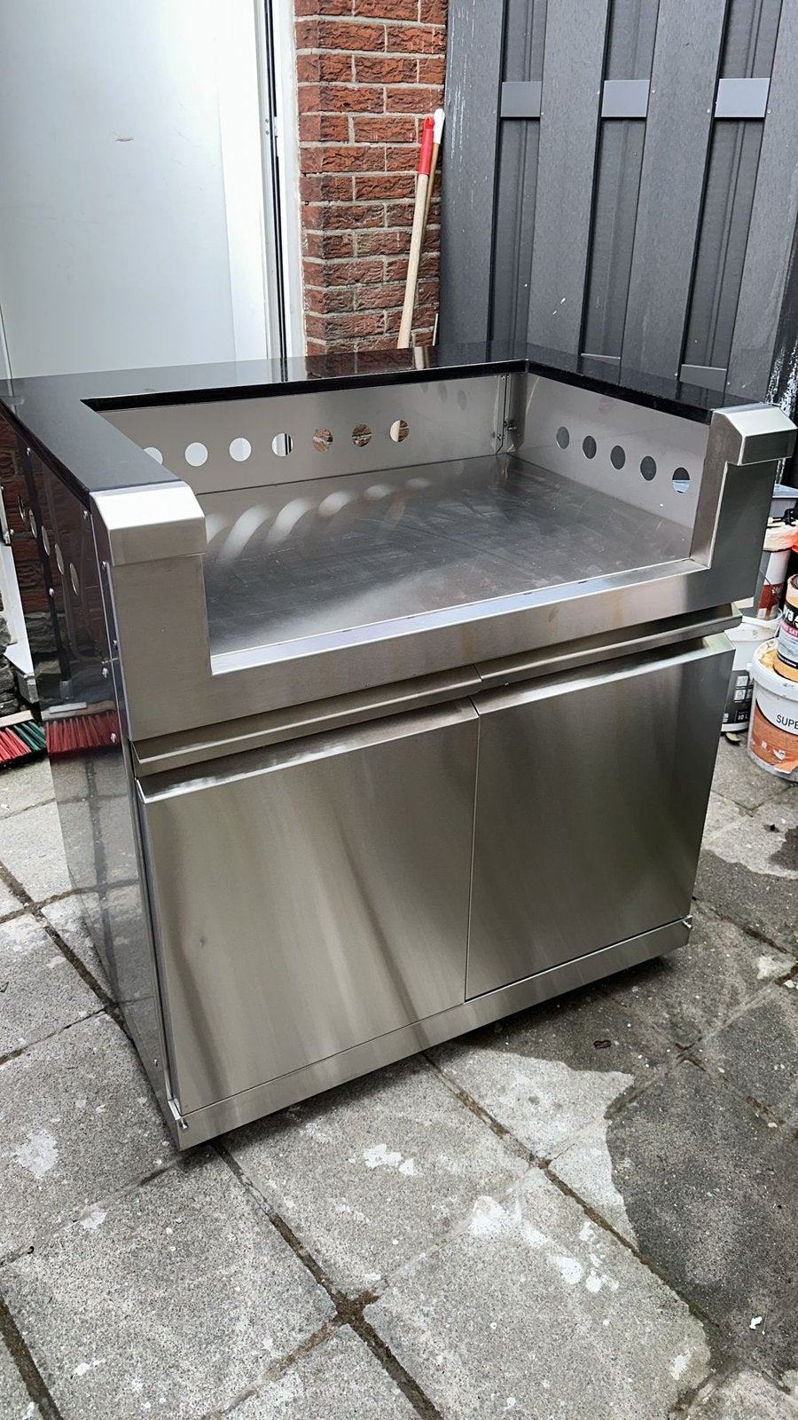 Meuble cuisine extérieure inox haut de gamme  jamais utilisé, Enlèvement