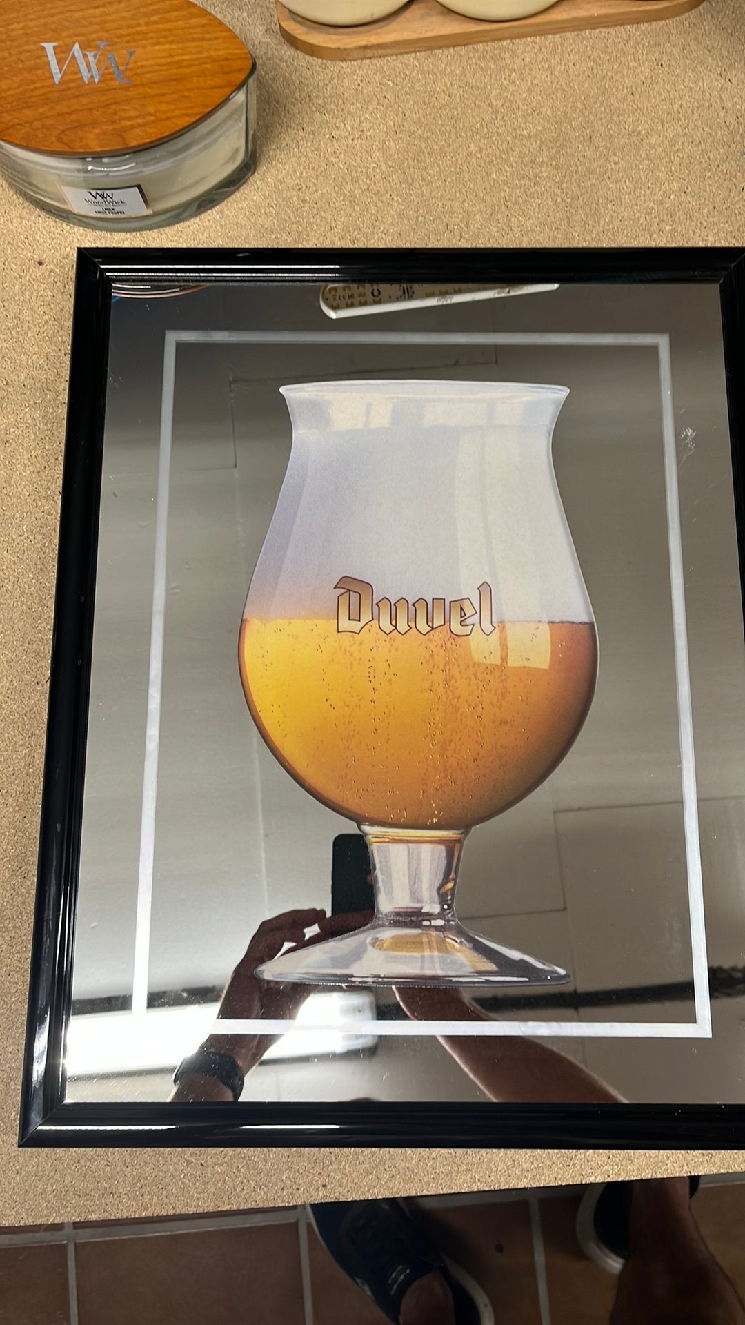 Duvel miroir/spiegel, Verzamelen, Ophalen, Zo goed als nieuw, Duvel