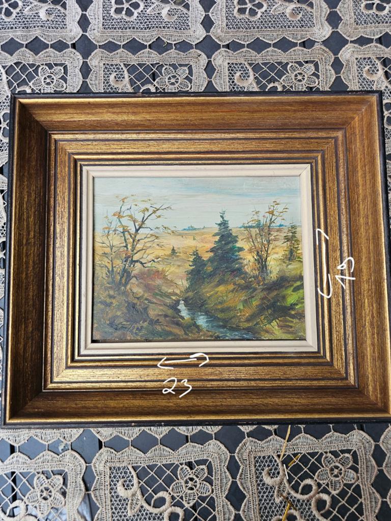 Tableau paysage signé  E. Canonne, Antiquités & Art, Art | Peinture | Classique, Enlèvement
