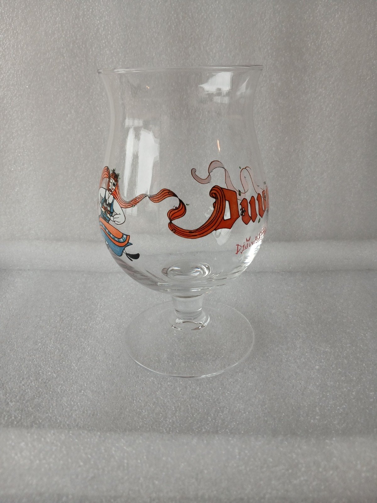 Zeldzaam Zweeds Duvel Glas - Djävulskt God, Enlèvement ou Envoi, Comme neuf, Verre à bière