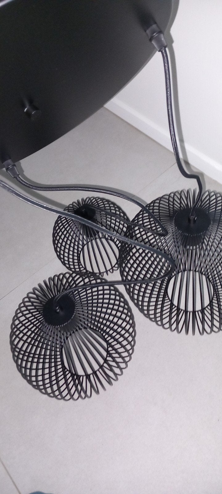 3 bollen hanglamp, Ophalen