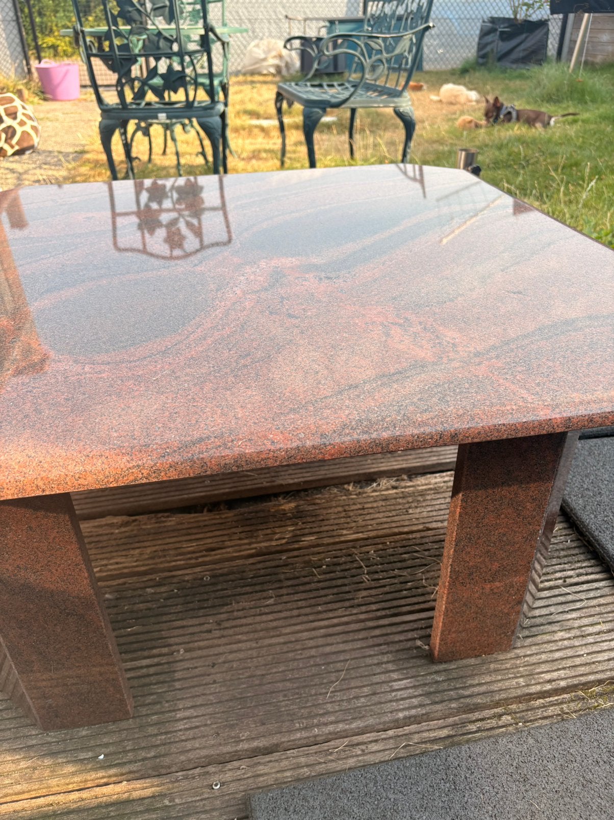 Marmeren salontafel, Ophalen, Overige materialen, 50 tot 100 cm, Classiek