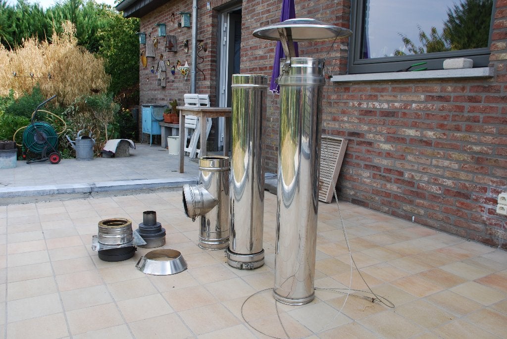 dubbelwandig roestvrijstalen mondstuk, Ophalen, Inox, Gebruikt, Minder dan 20 mm