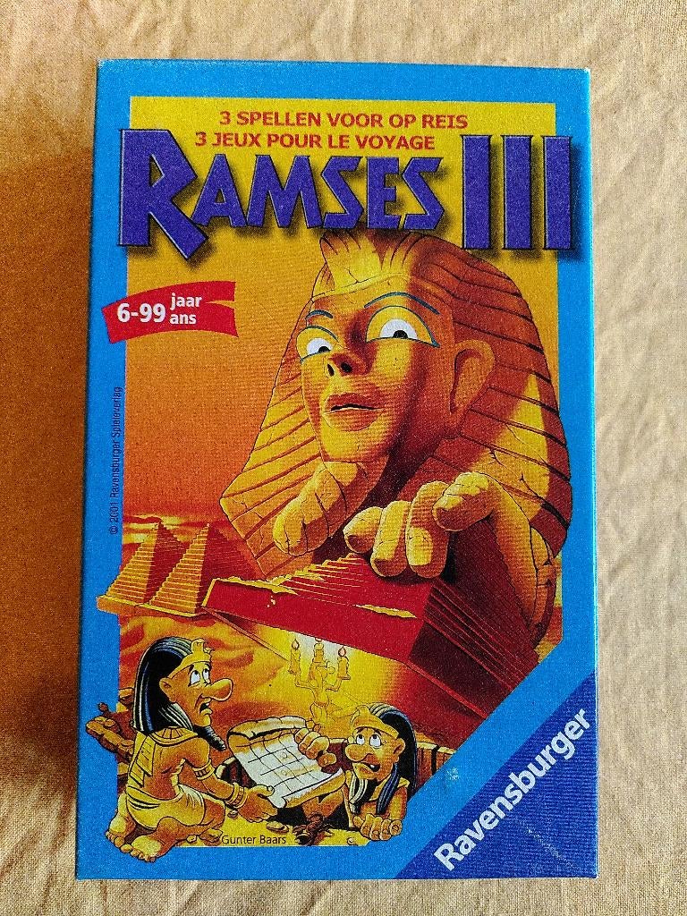 Ramses III bordspel voor op reis, Ophalen of Verzenden, Zo goed als nieuw, Reisspel