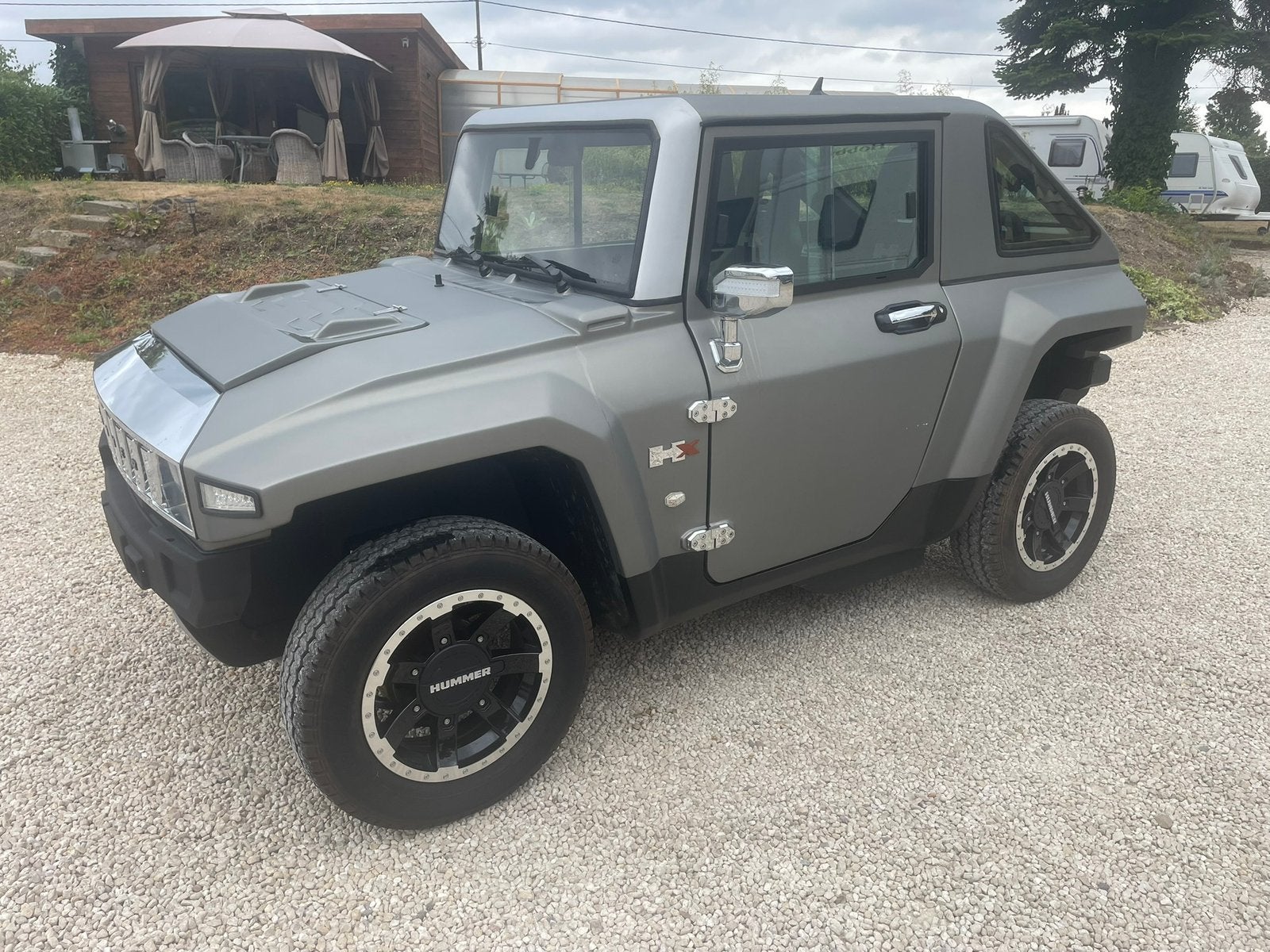 Electrische Mini Hummer/ golfcar met baanpapieren, Ophalen