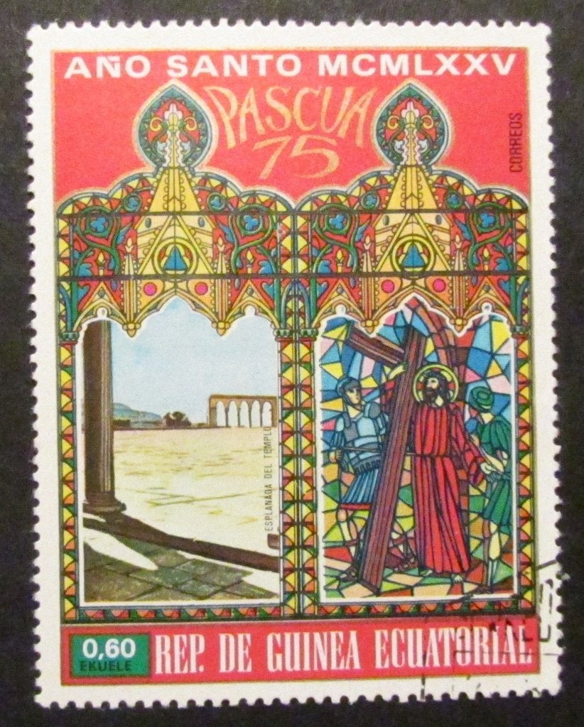 Timbre de la Guinée équatoriale à 0,60 euro 1975 timbré FDS, Enlèvement ou Envoi, Autres pays, Affranchi