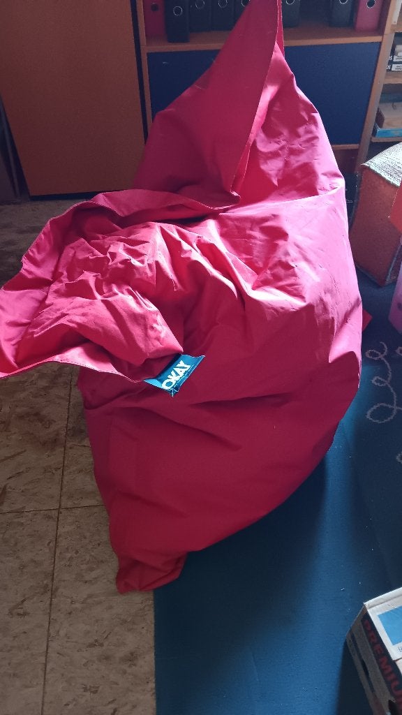 Zitzak, Maison & Meubles, Sièges-poires, Enlèvement, Utilisé, Rouge, Pouf