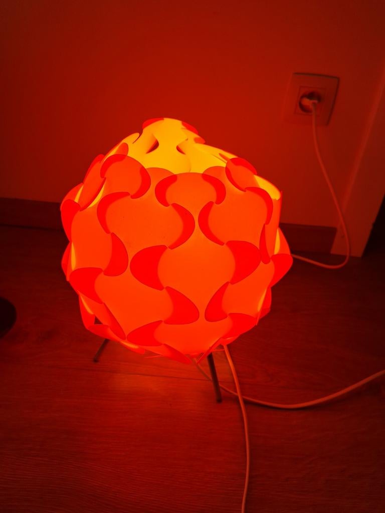 Nachtlamp (Ikea) oranje, Ophalen