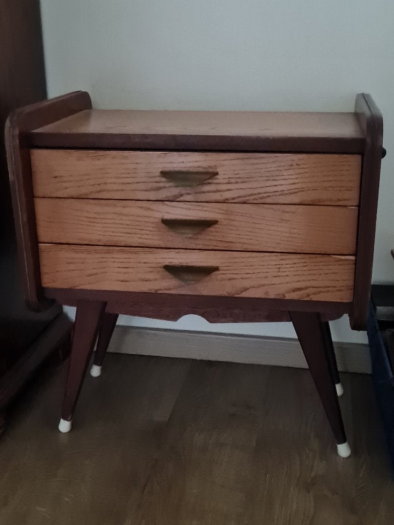 Vintage mid century ladenkastje, Antiek en Kunst, Ophalen