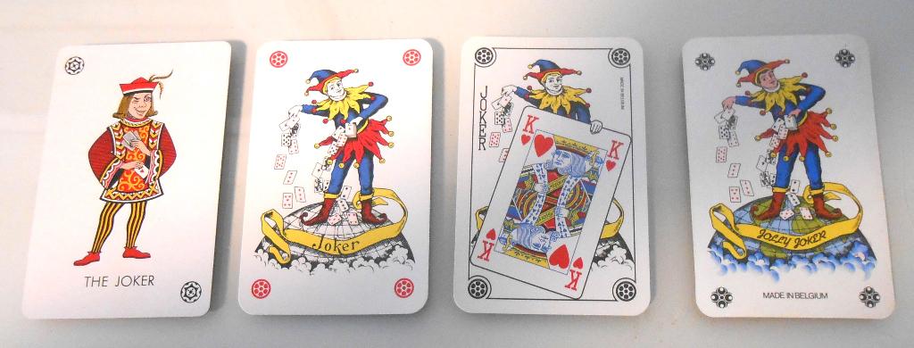 4 verschillende jokerkaarten - 2 euro, Verzamelen, Ophalen of Verzenden, Zo goed als nieuw, Joker(s)