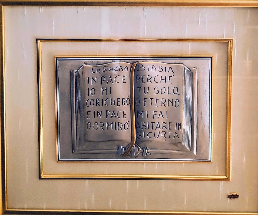 Grote wanddecoratie La Sacra Bibbia (Bijbel), Collections, Enlèvement ou Envoi, Comme neuf, Autres types, Christianisme | Catholique