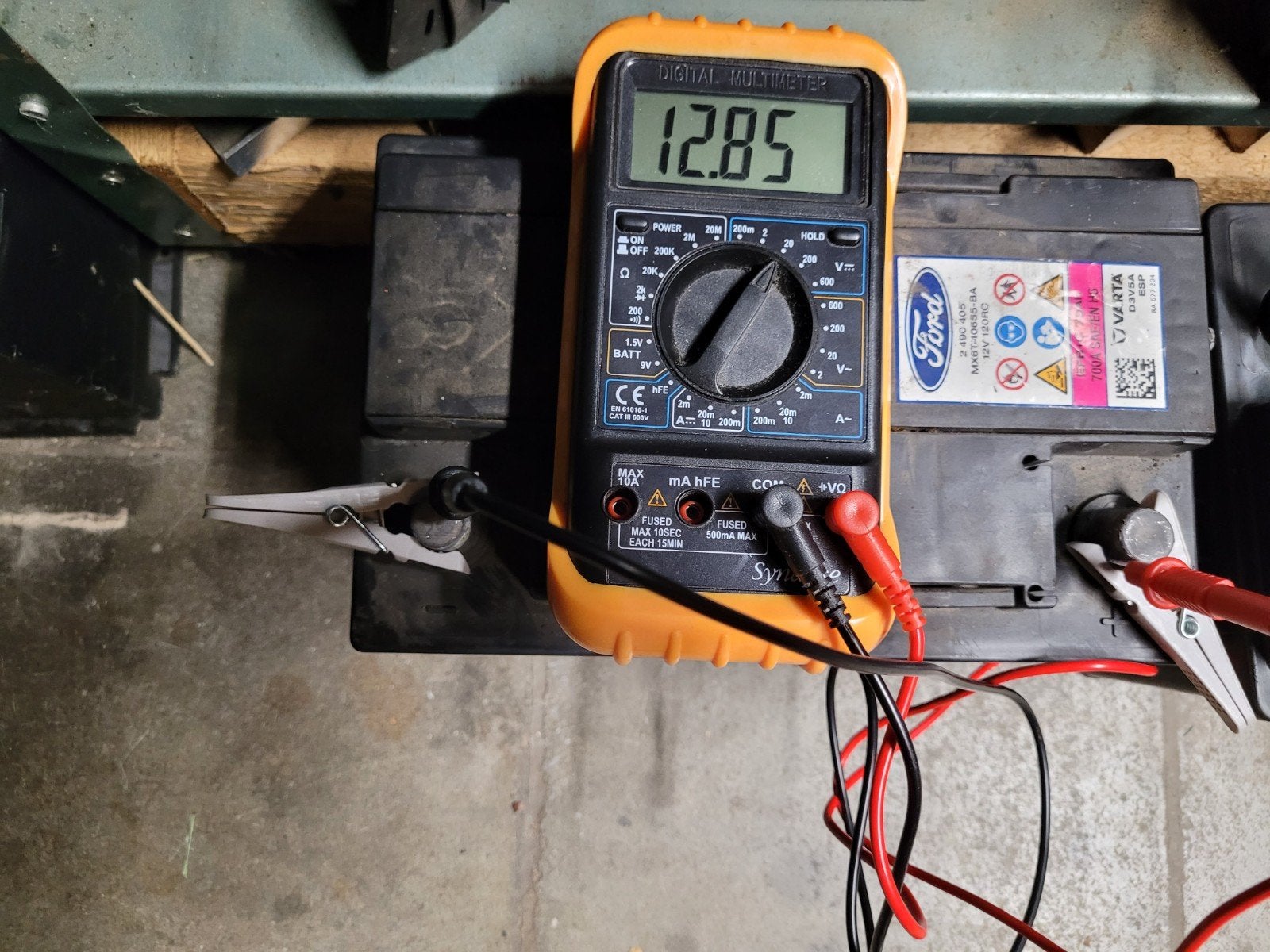 Originele Ford Varta EFB Accu 12V 60Ah 590A – Getest (12.85V, Gebruikt, Ford