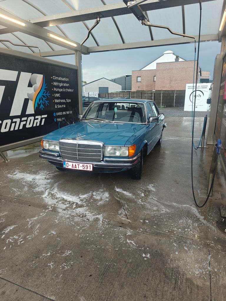 Mercedes 280s W116 1973, Autos, Cuir, Achat, 4 portes, Boîte manuelle