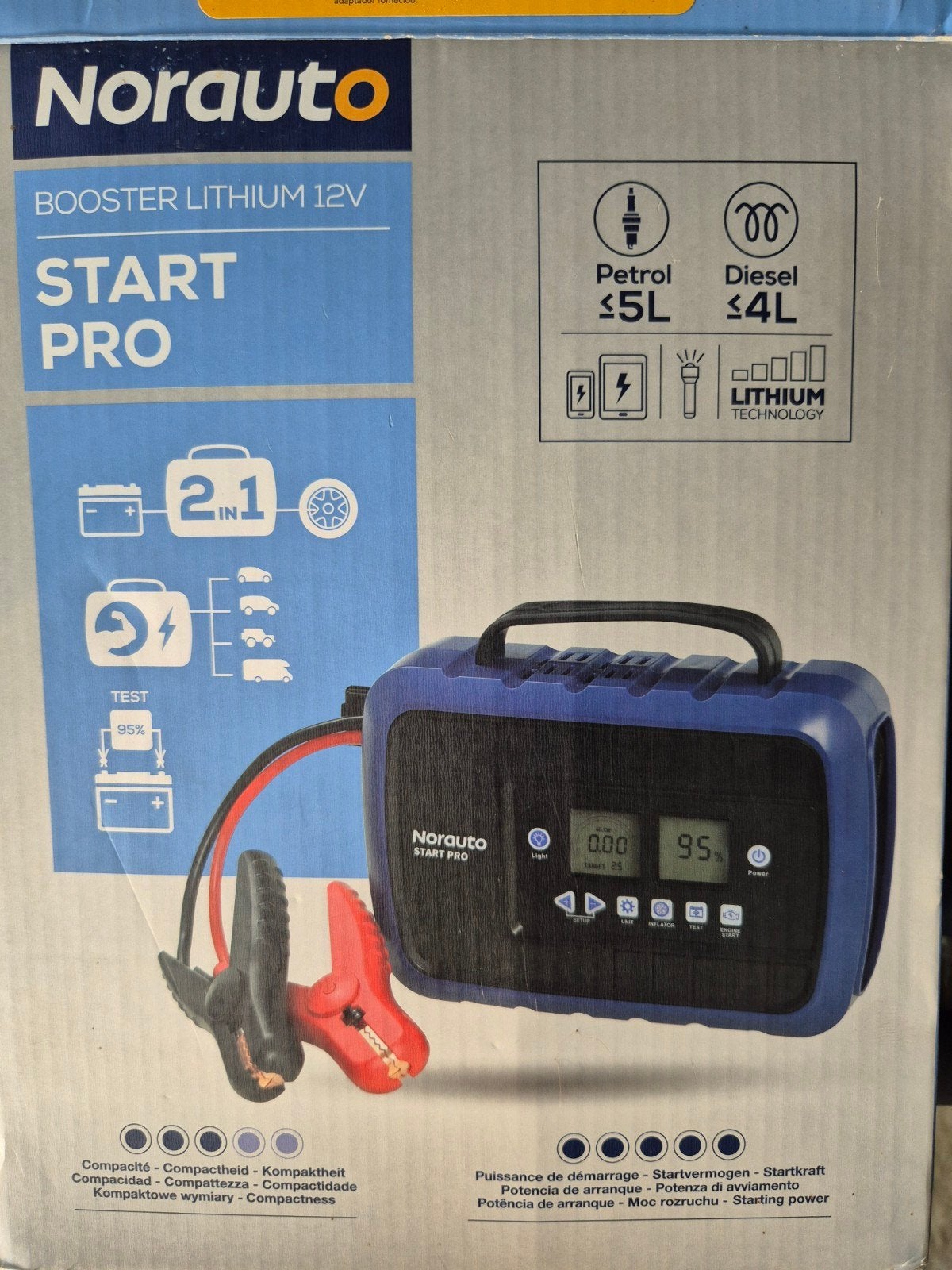 Amplificateur de batterie Norauto Start + compresseur (2 en, Enlèvement