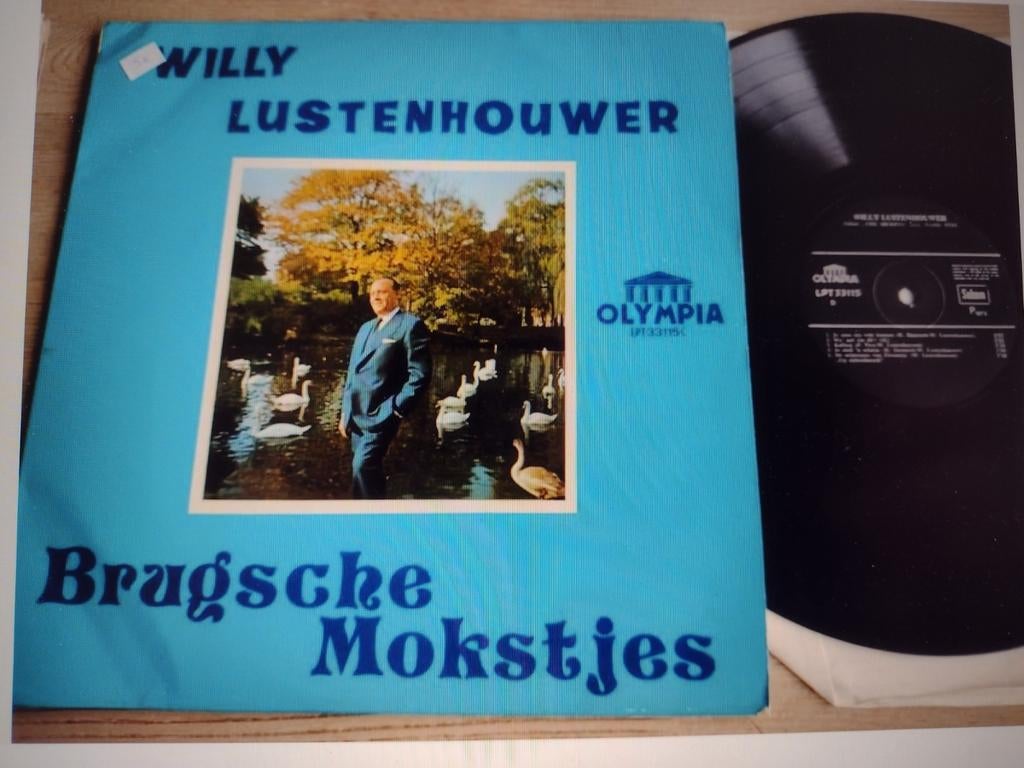 LP: WILLY LUSTENHOUWER : BRUGSCHE MOKSTJES (BRUGGE), Cd's en Dvd's, Ophalen of Verzenden, Gebruikt, 12 inch, Levenslied of Smartlap