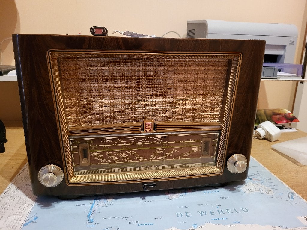 Radio  Philips AF 7800 Interphone 1958, Ophalen of Verzenden, Gebruikt, Radio