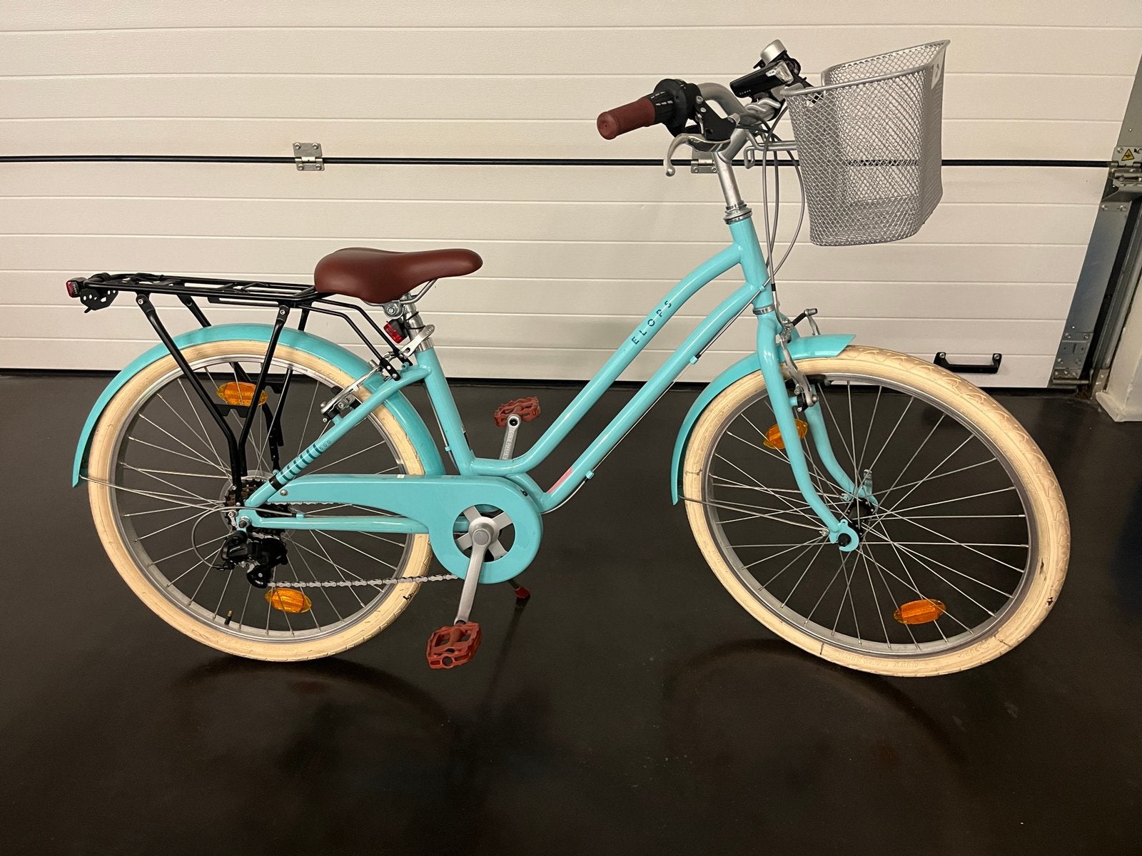 Kinderfiets Elops 500 24 inch 9-12 jaar, Fietsen en Brommers, Ophalen, Velgrem, Versnellingen, Gebruikt