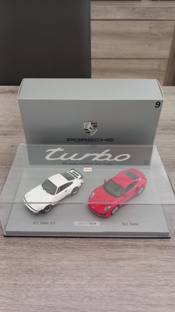 Porsche 911 Turbo Set "40 years" 1:43 Minichamps, Ophalen, Nieuw, Auto, MiniChamps