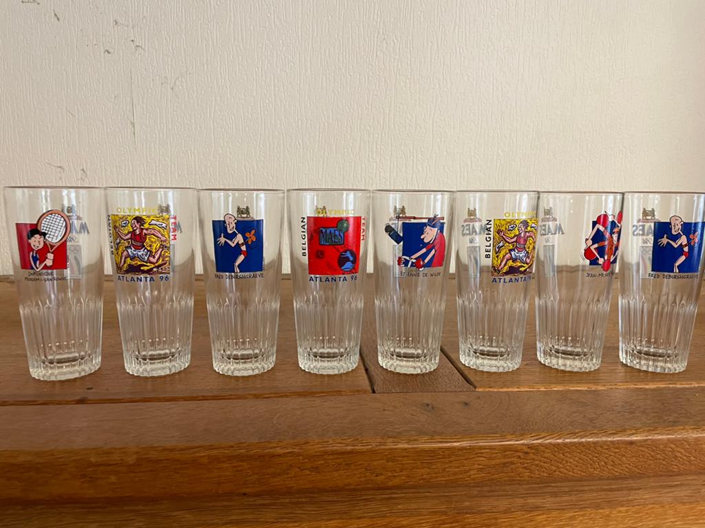 Collectie pils glazen “Atlanta 96”, Verzamelen, Ophalen of Verzenden, Zo goed als nieuw
