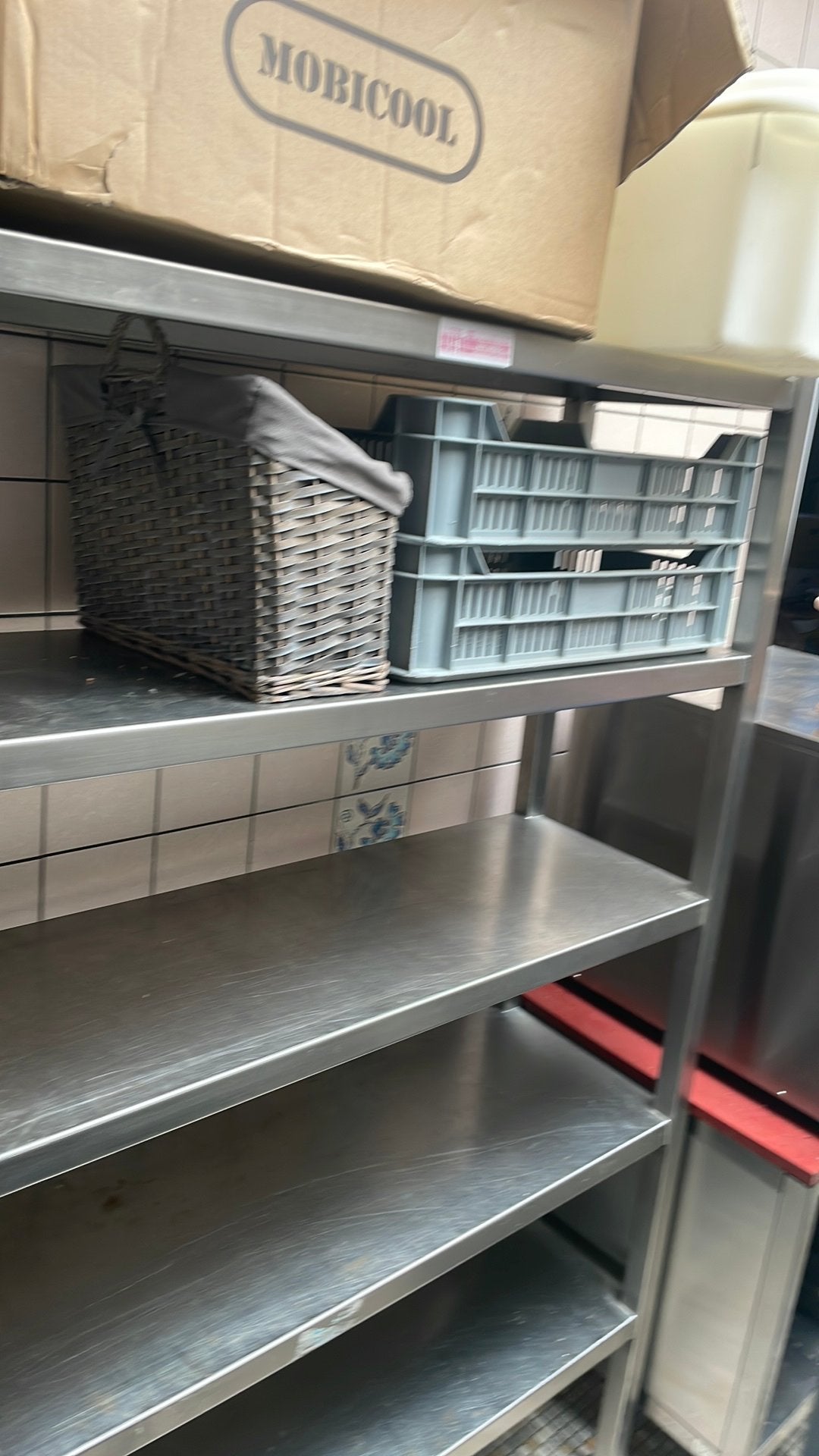 Inox rek en rvs rolkar, Zakelijke goederen, Horeca | Overige, Ophalen