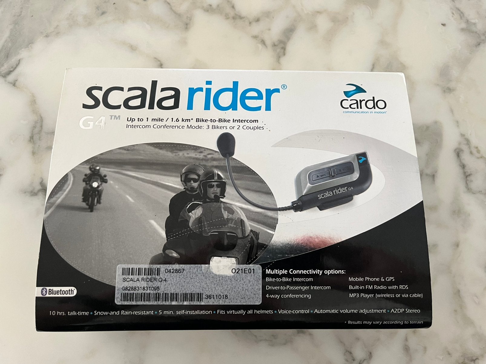 Cardo Scala rider G4 intercom moto, Ophalen of Verzenden, Gebruikt