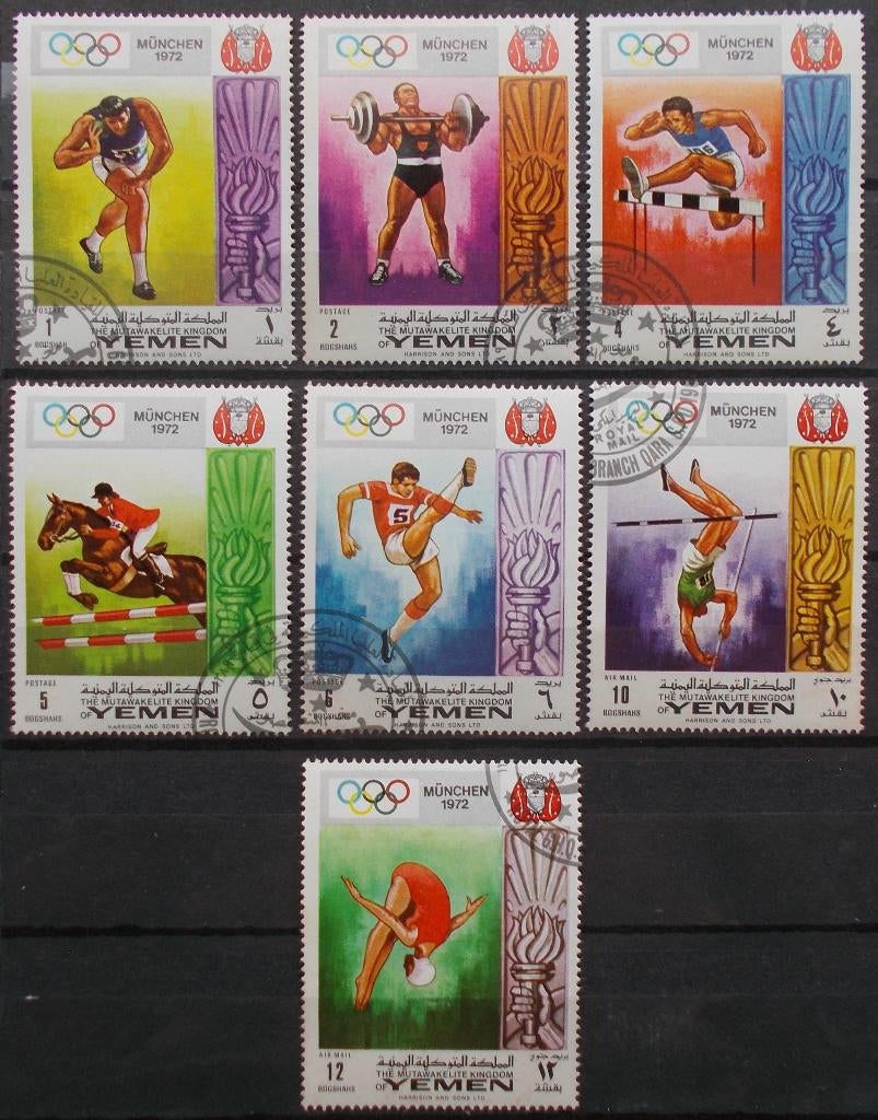 Olympische Spelen Sapporo 1972 (Japan), Postzegels en Munten, Verzenden, Gestempeld, Sport