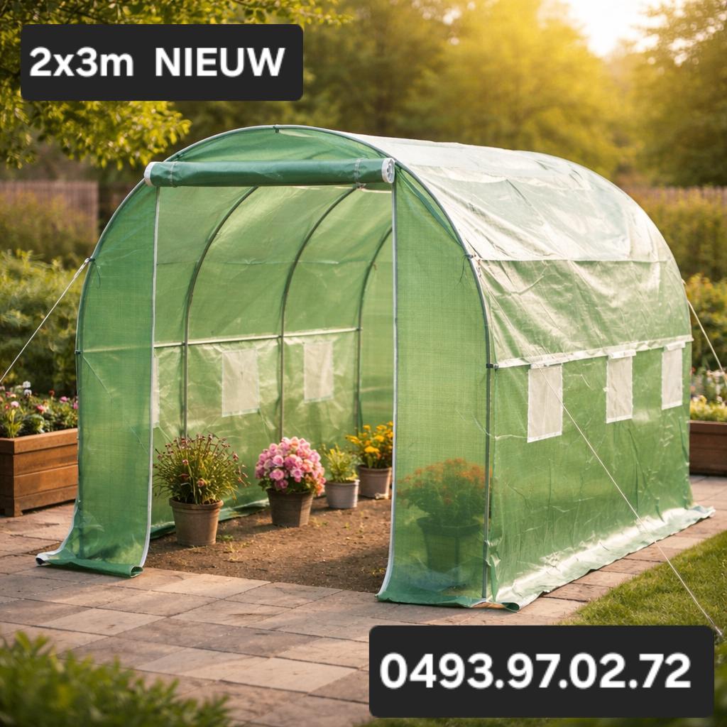 serre's nieuw in de doos 2x3m, Ophalen, Nieuw