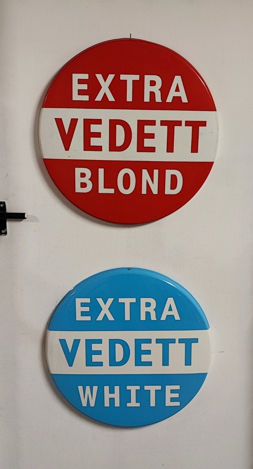 Tôles bière Vedett, Collections, Marques & Objets publicitaires, Enlèvement, Comme neuf, Panneau publicitaire