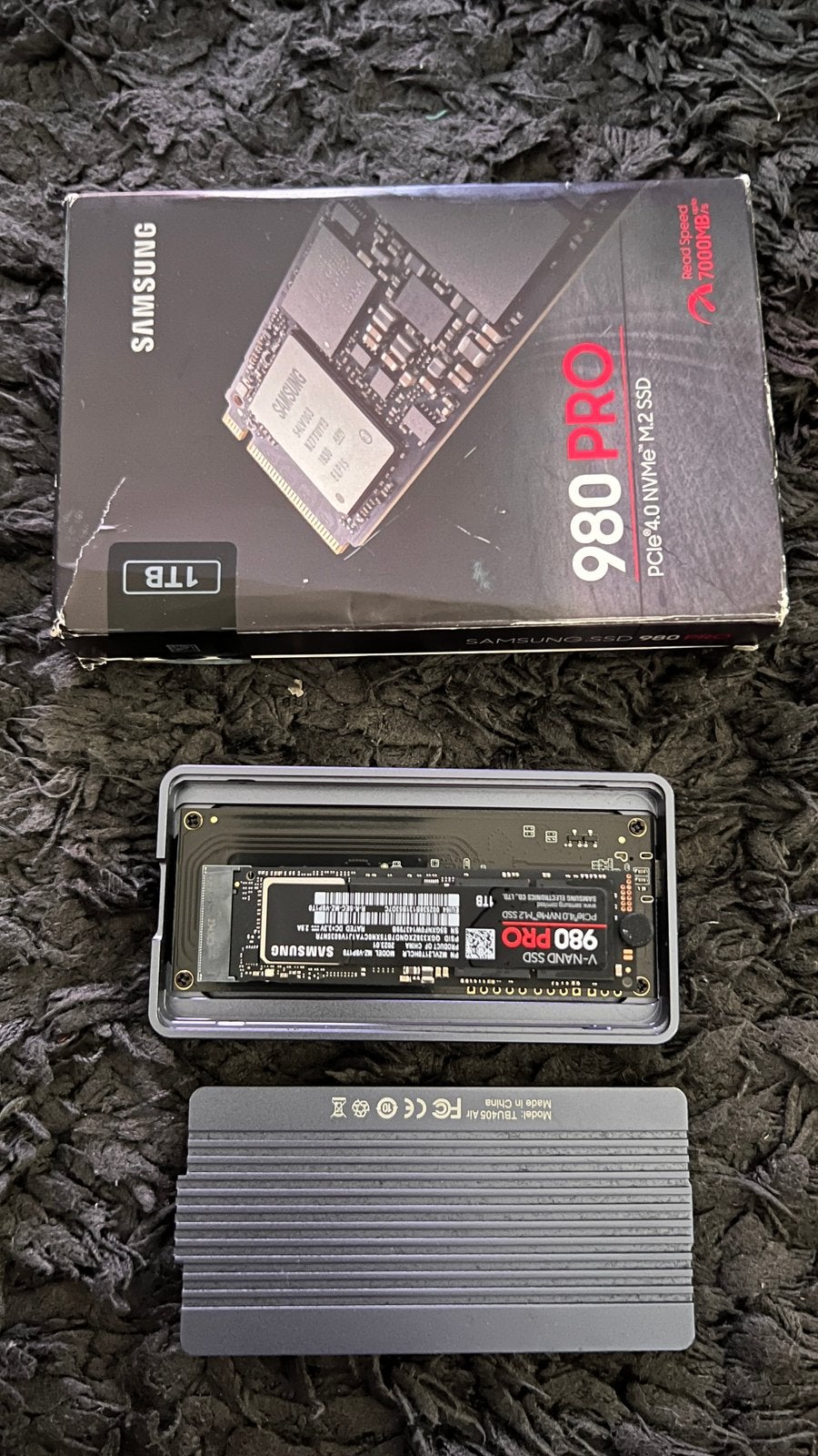 1 TB SAMSUNG SSD 980 PRO PCle4.0 NVMe" M.2, Computers en Software, Harde schijven, Ophalen of Verzenden, Zo goed als nieuw, SSD