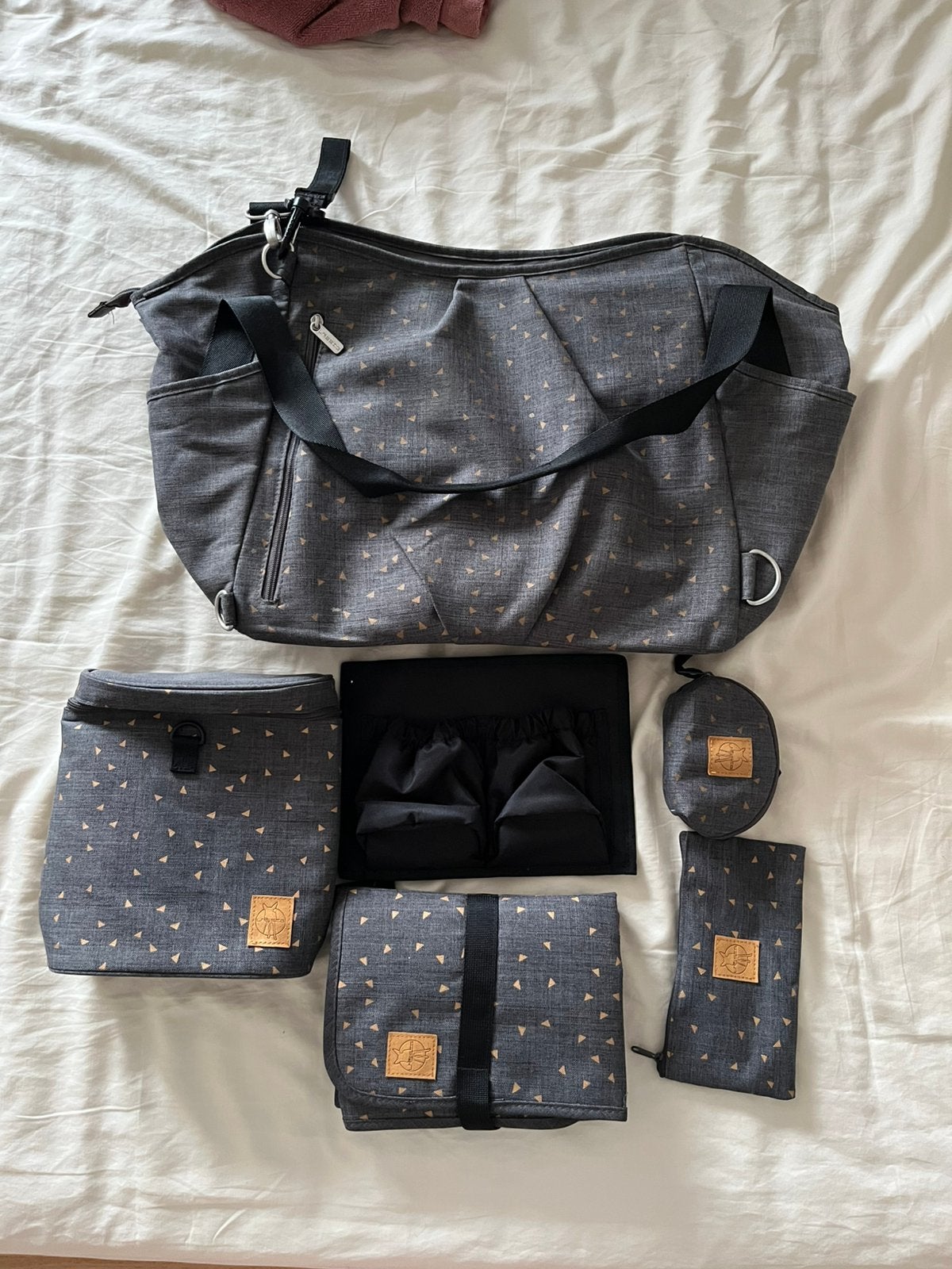 Verzorgingstas Lassig, Enfants & Bébés, Sac à langer bébé, Enlèvement, Comme neuf, Sac à langer