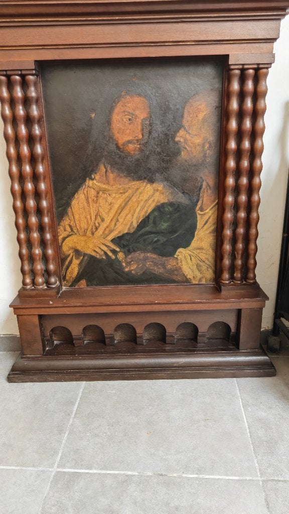 Tabernacle met schilderij 19e eeuw, Ophalen