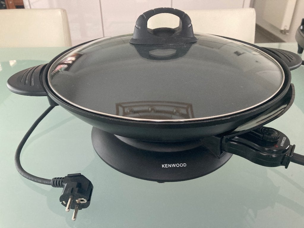 Wok electrique Kenwood peu servi. Pas d’envoi., Maison & Meubles, Enlèvement, Utilisé, Wok