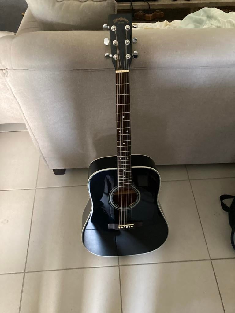 Sigma DM 1ST Bk met gigbag, Muziek en Instrumenten, Snaarinstrumenten | Gitaren | Akoestisch, Ophalen, Gebruikt, Western- of Steelstringgitaar