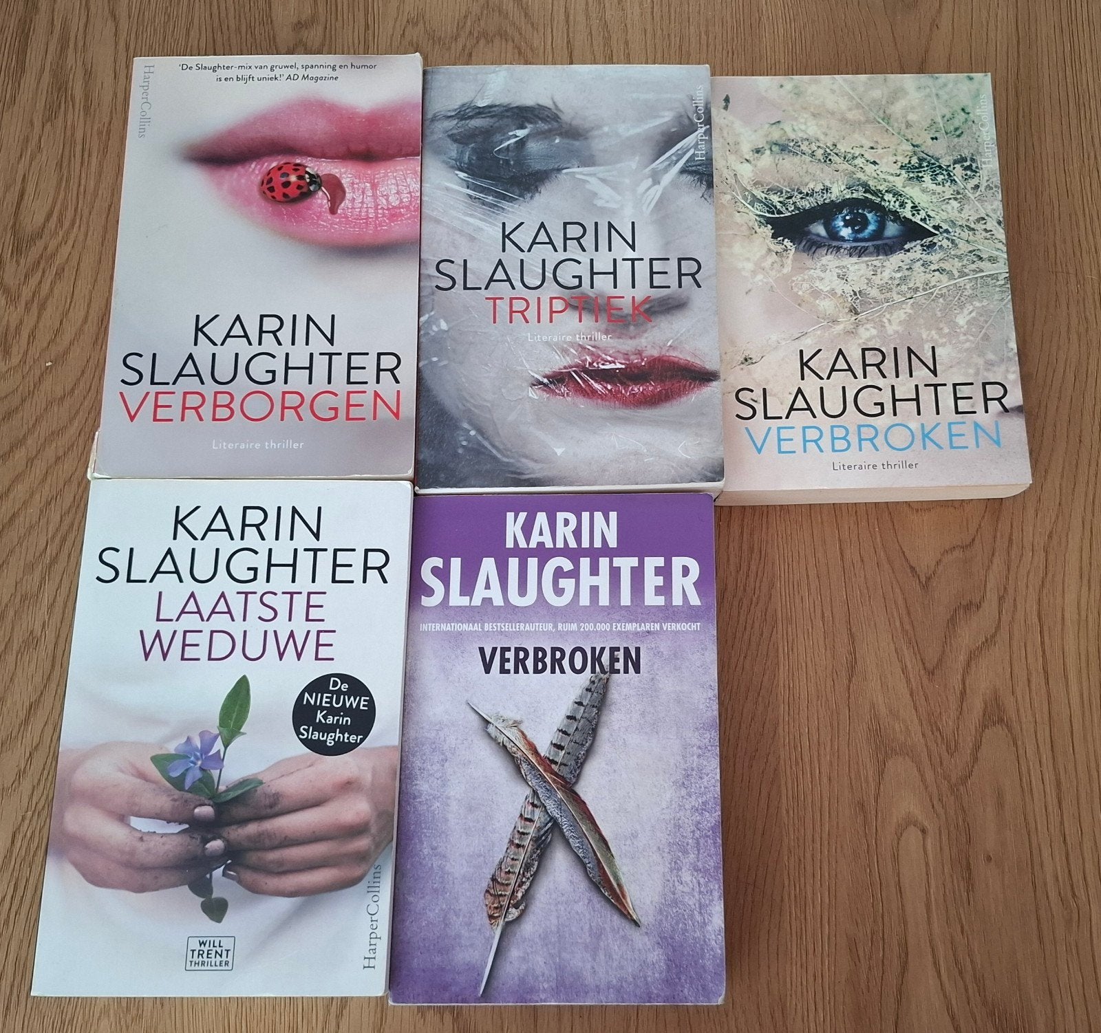 5 boeken van Karin Slaughter, Ophalen, Zo goed als nieuw, Karin Slaughter
