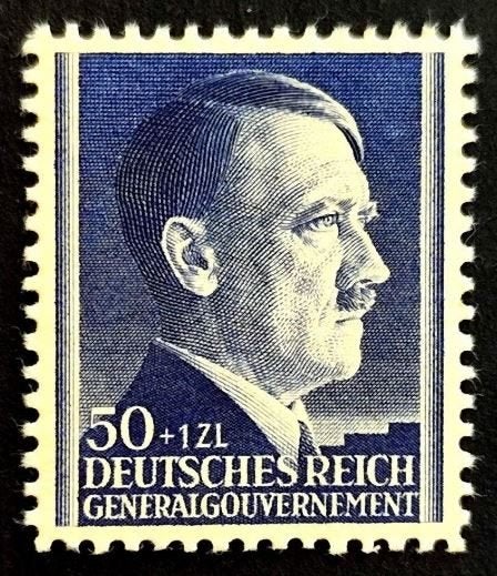 DR:Generalgouvernement 53ste verjaardag A.H. 1942 POSTFRIS, Enlèvement ou Envoi, Autres périodes, Non oblitéré