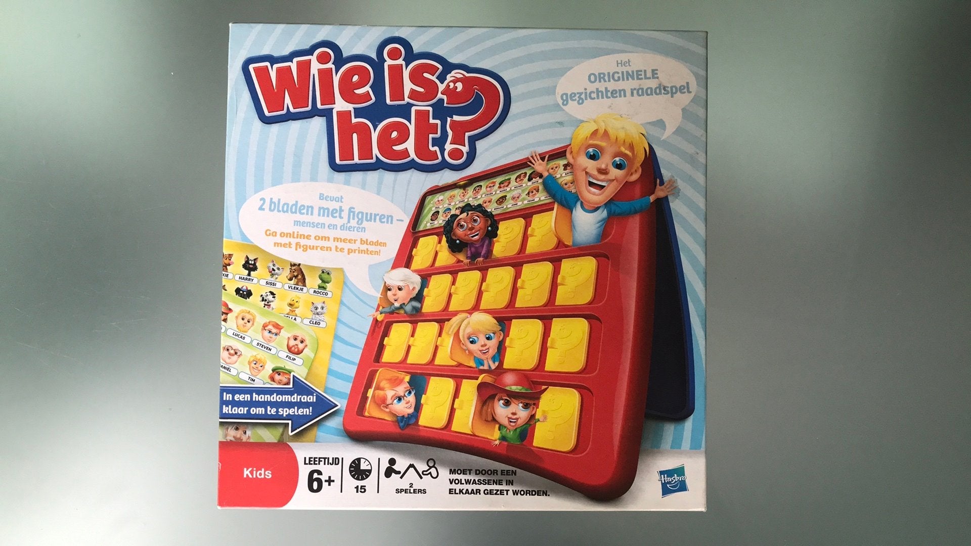 Wie is het? vanaf 6 jaar, Hobby en Vrije tijd, Gezelschapsspellen | Overige, Ophalen, Zo goed als nieuw