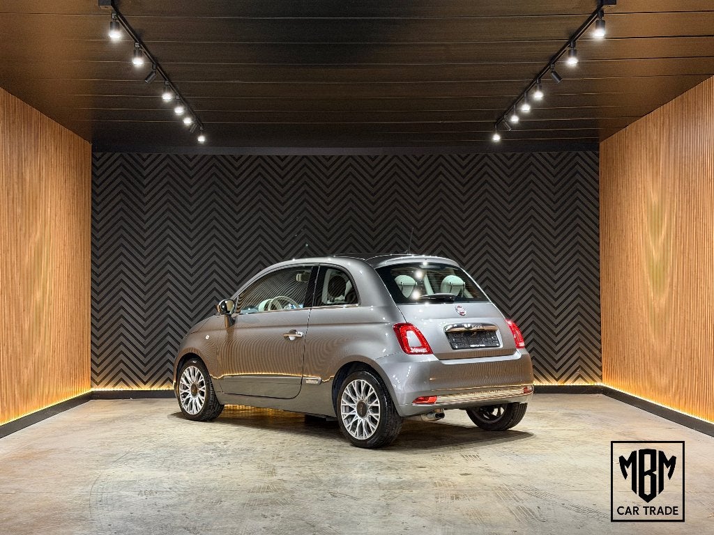 ✅ Fiat 500 1.2i Lounge GARANTIE Navi Pano Airco Parksensoren, Auto's, Stof, 4 cilinders, 115 g/km, Bedrijf