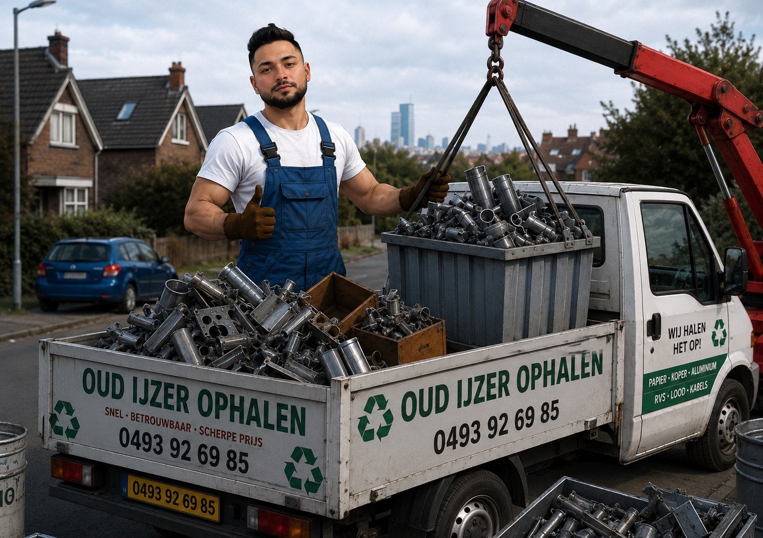 Gratis ophalen van oud ijzer en metalen