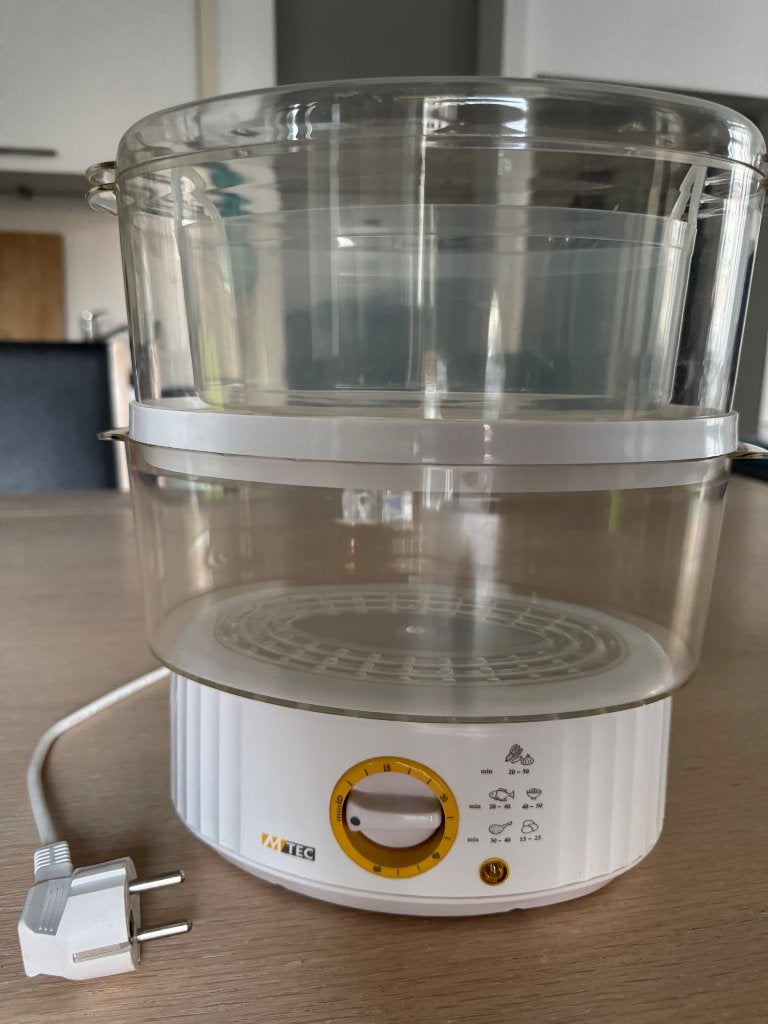 Stoomkoker Mtec voor groenten, 400W, met gebruiksaanwijzing, Enlèvement, Minuteur, Utilisé