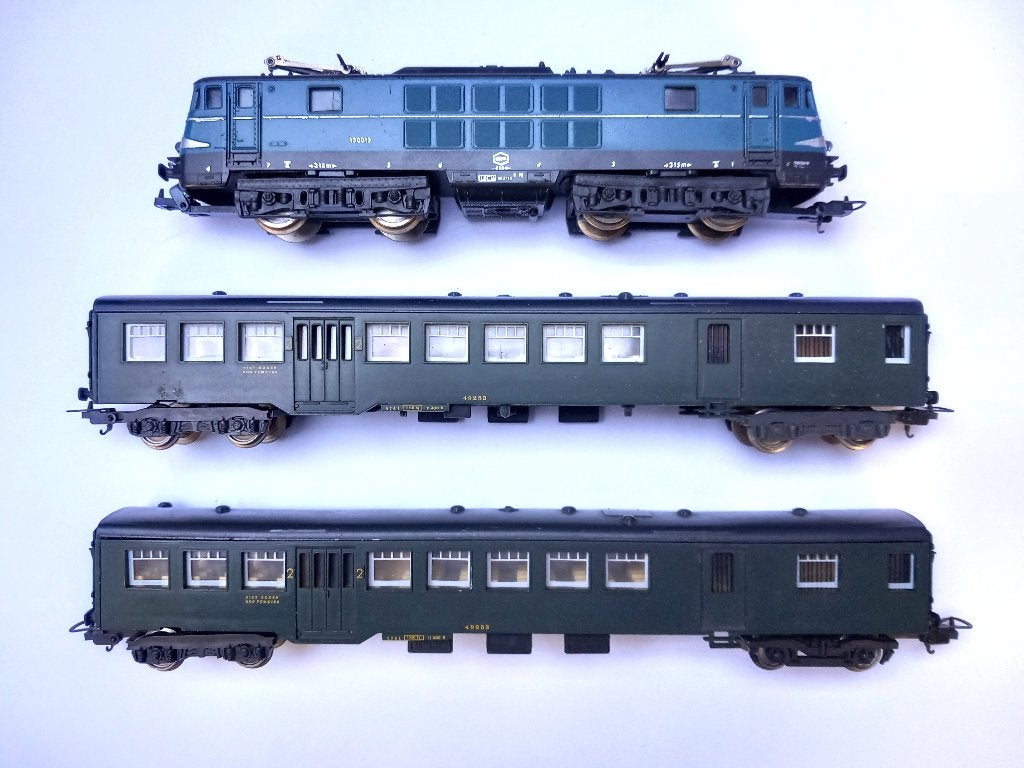 Lima 201632L Type 15   -   2 voitures type M2 SNCB NMBS, Analogique, Enlèvement ou Envoi, Comme neuf, Courant continu
