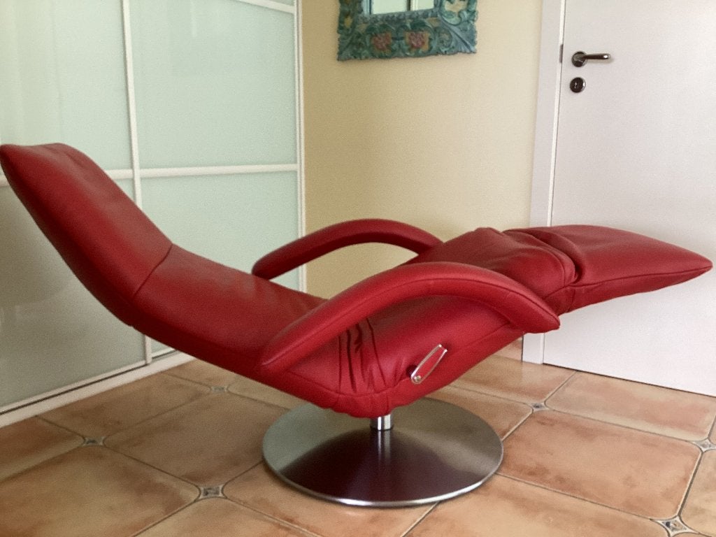 Super sympa Jori Relax Yoga (appui-tête réglable) comme neuf, Enlèvement, Comme neuf, Cuir, Drukte sede Leo,UX stressless hukla