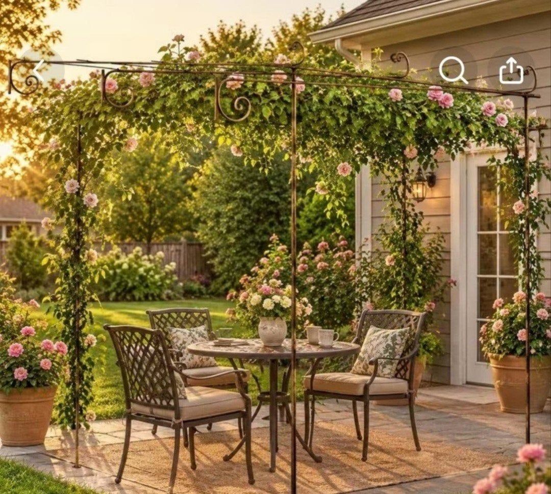 Prachtige ijzeren tuinpergola, Tuin en Terras, Ophalen, Nieuw, Tuinpaviljoen