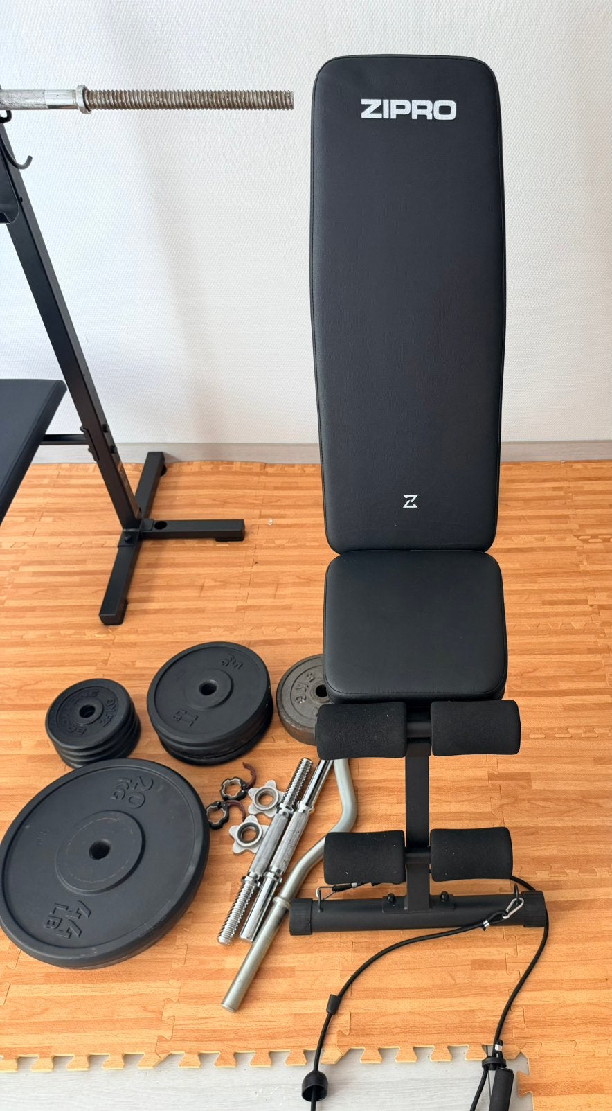 Matériel de musculation., Sports & Fitness, Appareils de fitness, Comme neuf, Couché, Enlèvement
