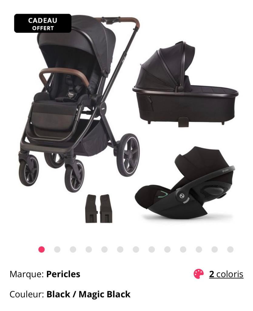 Ensemble poussette Nacelle et maxy cosy Pericles, Enlèvement, Comme neuf, Poussette combi