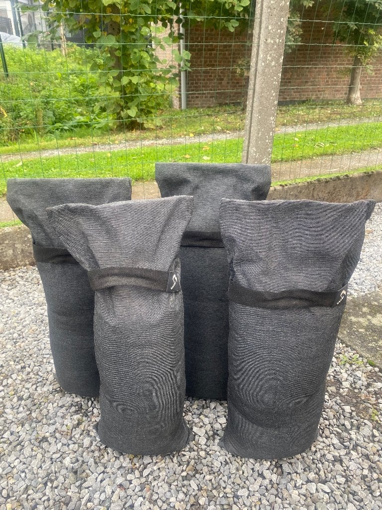 4 BASER zandzakken voor partytent /parasolvoet, Tuin en Terras, Ophalen, Zo goed als nieuw, Partytent