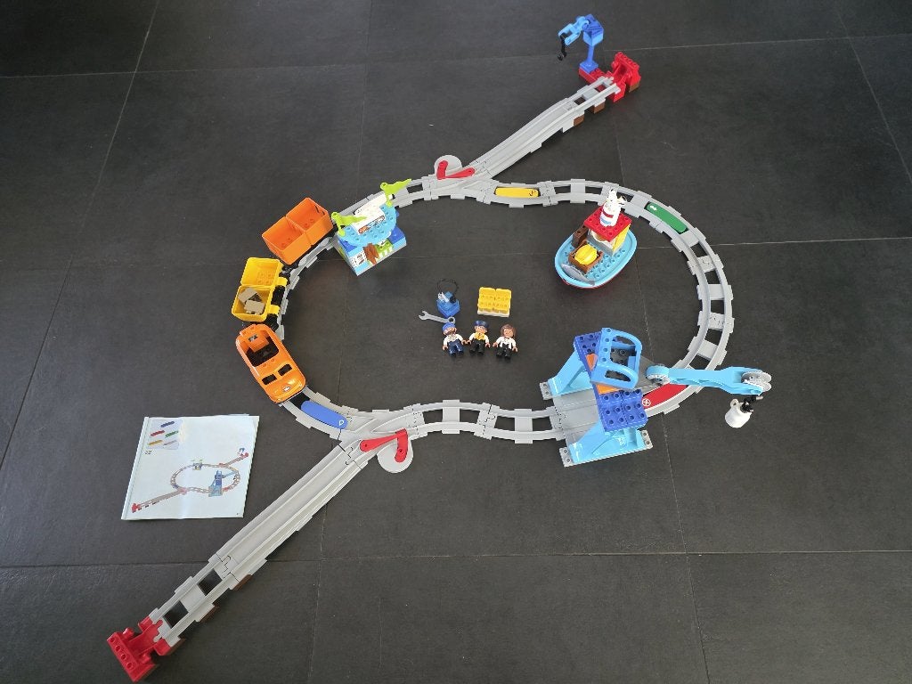 Duplo goederentrein 10875 met handleiding, Kinderen en Baby's, Speelgoed | Duplo en Lego, Ophalen of Verzenden, Compleet, Duplo