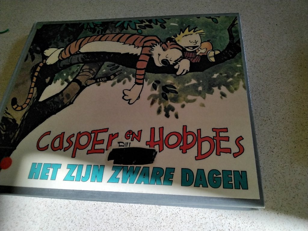 Oude strip casper en hobbes het zijn zware dagen, Boeken, Ophalen